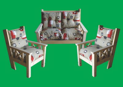 Juego de Living Cruces 2 cuerpos