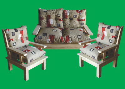 Juego de Living Campestre 2 cuerpos